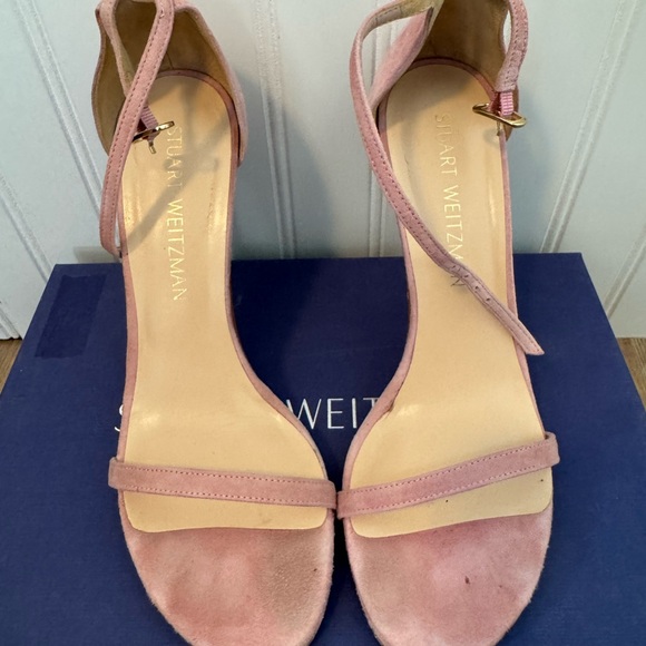 Stuart Weitzman Pink Heels Elegant Stiletto Design - Picture 2 of 7